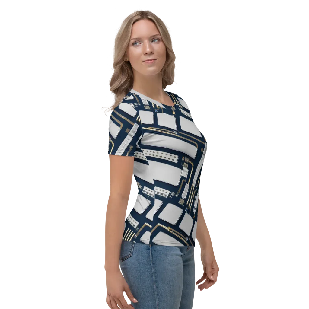 Aurum Interface on Women's Crew Neck T-Shirt — Right