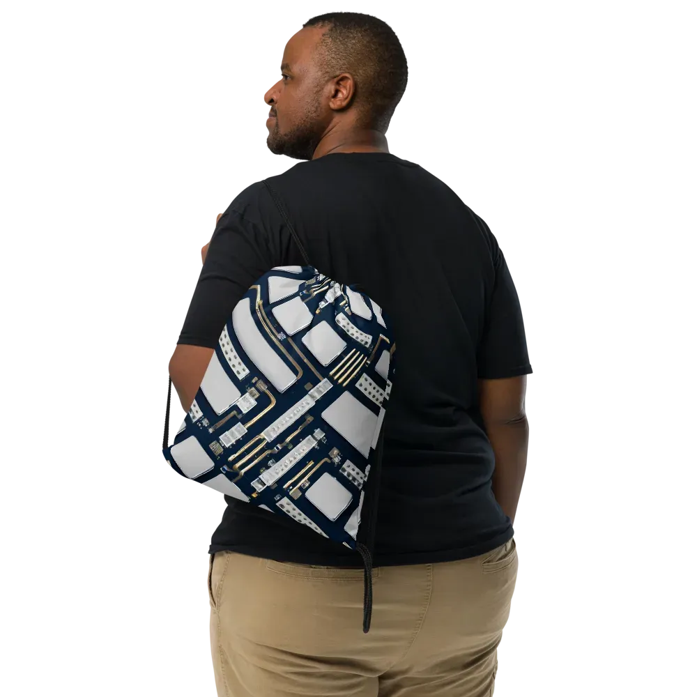 Aurum Interface on Drawstring Bag — Front
