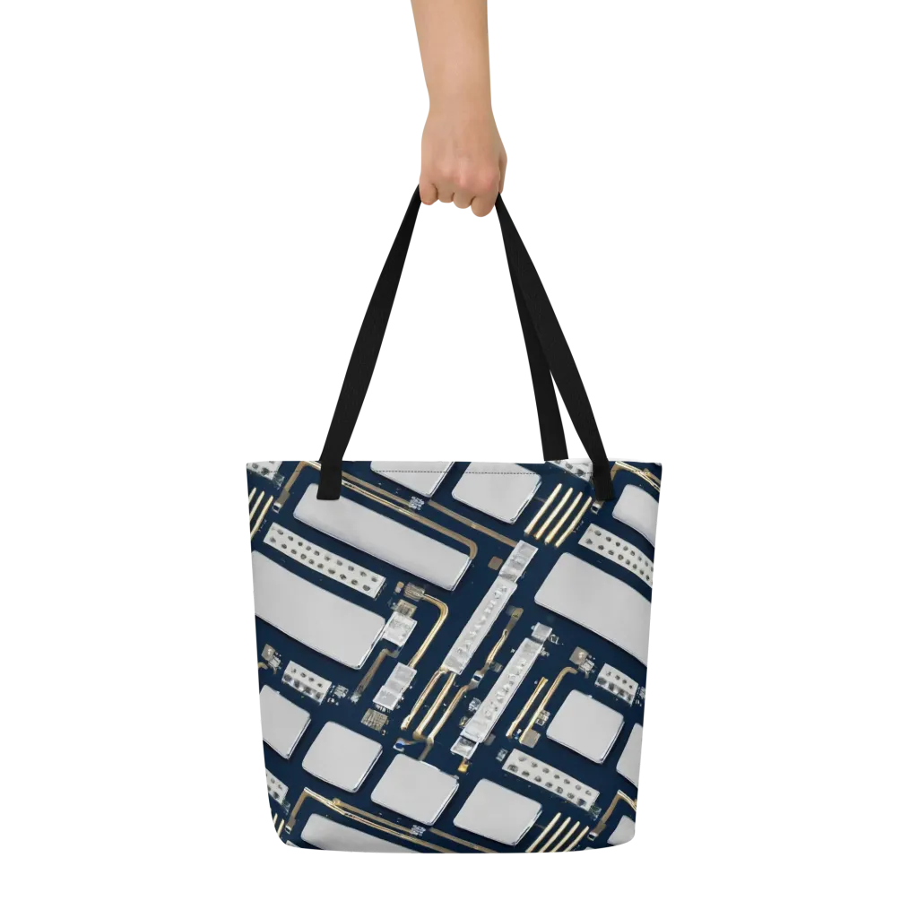 Aurum Interface on Large Tote Bag W/ Pocket — Front