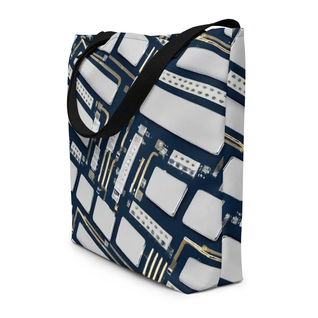 Aurum Interface on Large Tote Bag W/ Pocket — Front