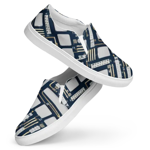 Aurum Interface on a Women's Slip-On Canvas Shoes