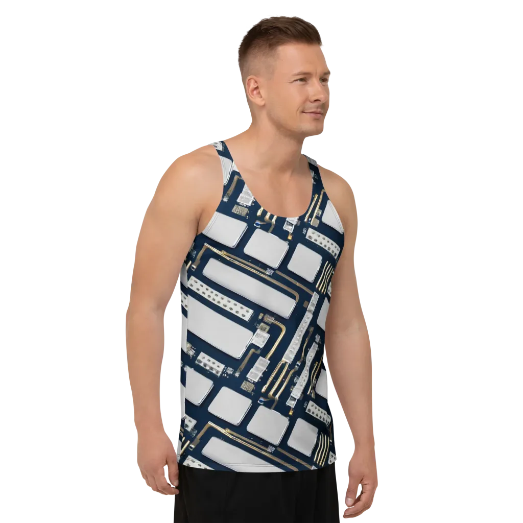 Aurum Interface on Men's Tank Top — Right Front