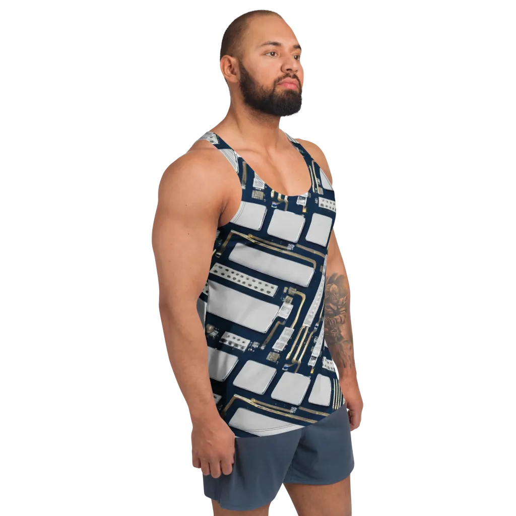 Aurum Interface on Men's Tank Top — Right Front
