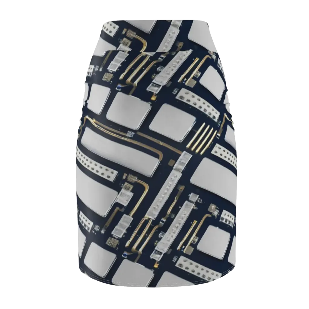 Aurum Interface on Pencil Skirt — Back