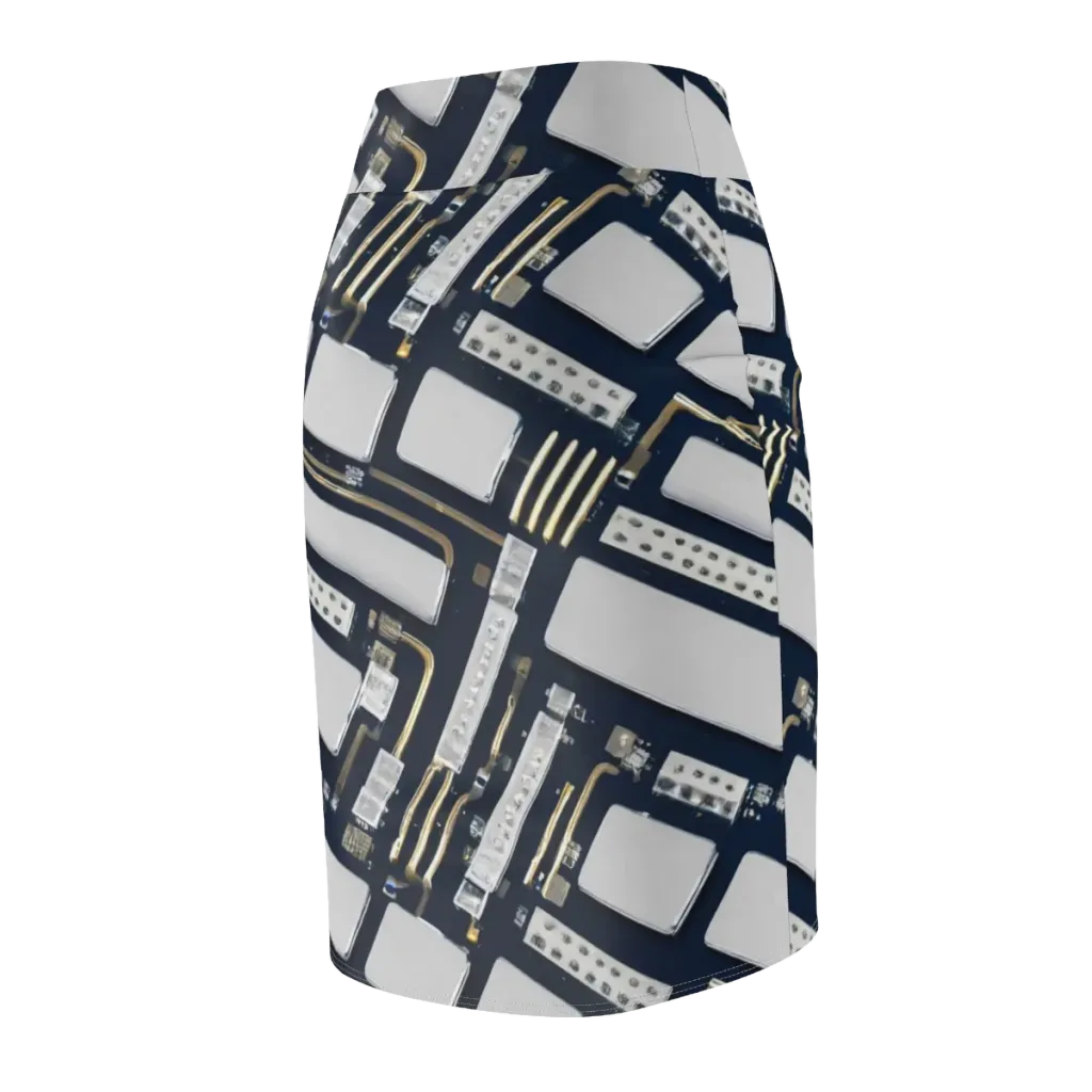 Aurum Interface on Pencil Skirt — Back Side