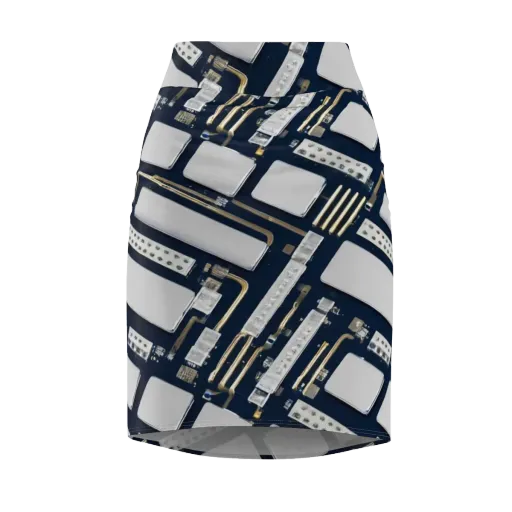Aurum Interface on a Pencil Skirt