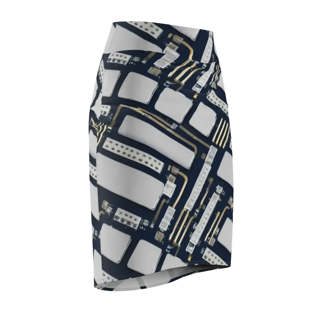 Aurum Interface on Pencil Skirt — Front Side