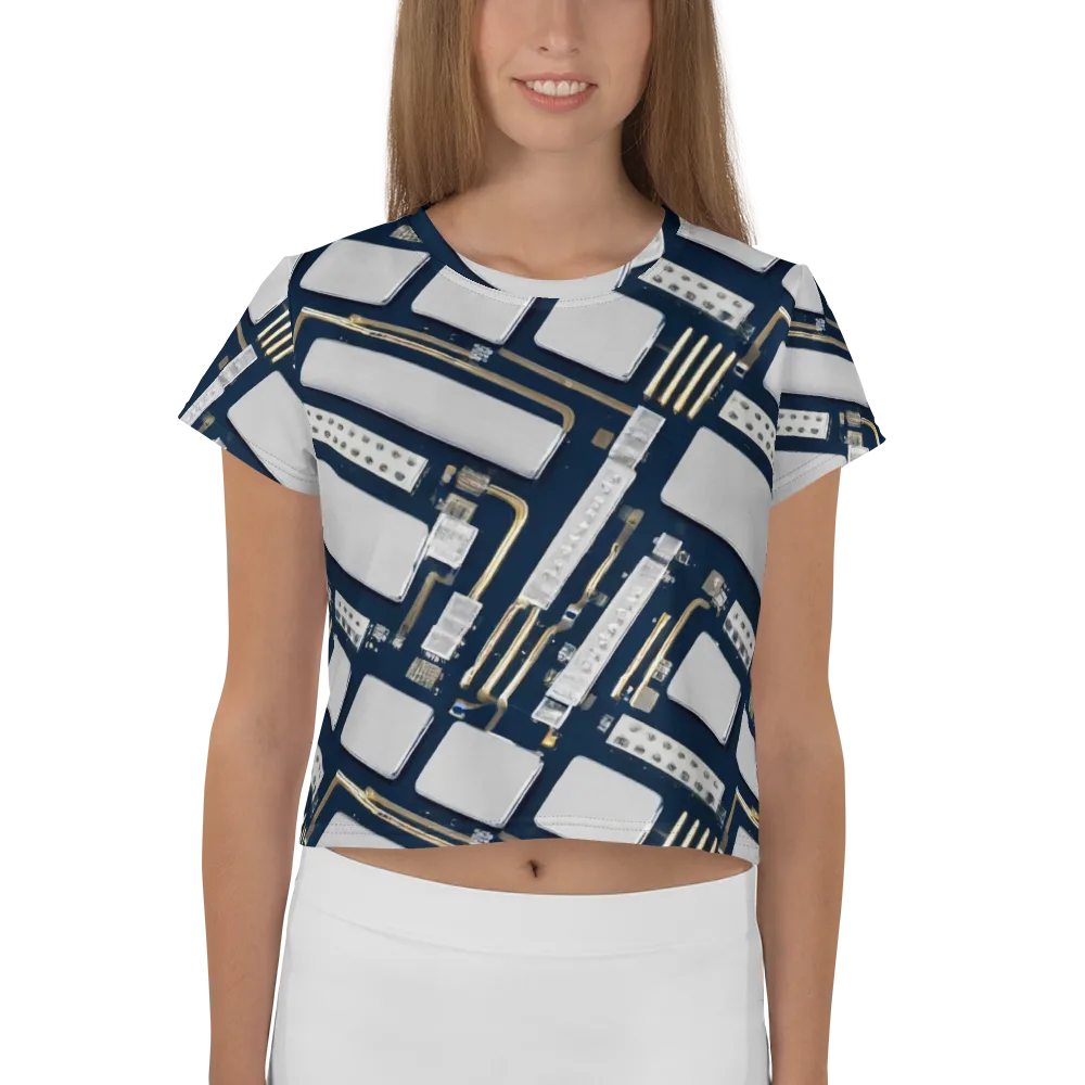 Aurum Interface on Crop Tee — Front