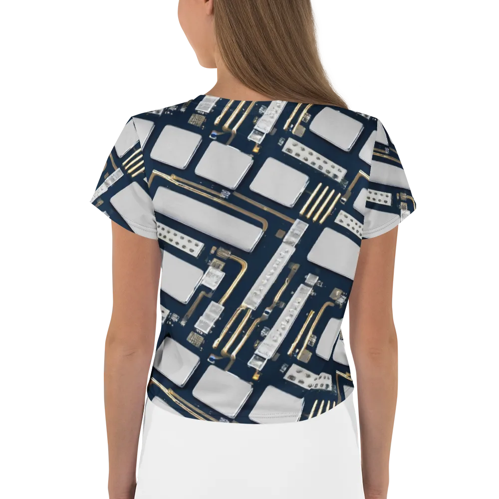 Aurum Interface on Crop Tee — Back