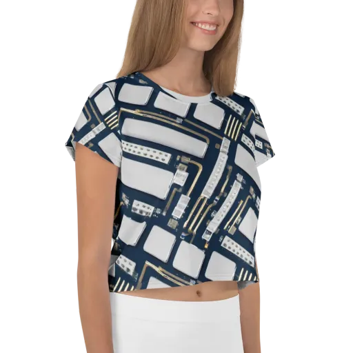 Aurum Interface on a Crop Tee