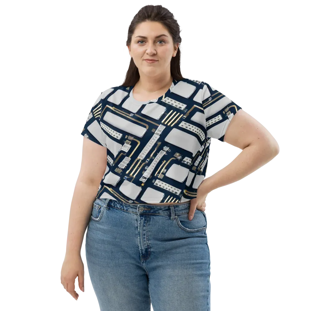 Aurum Interface on Crop Tee — Front