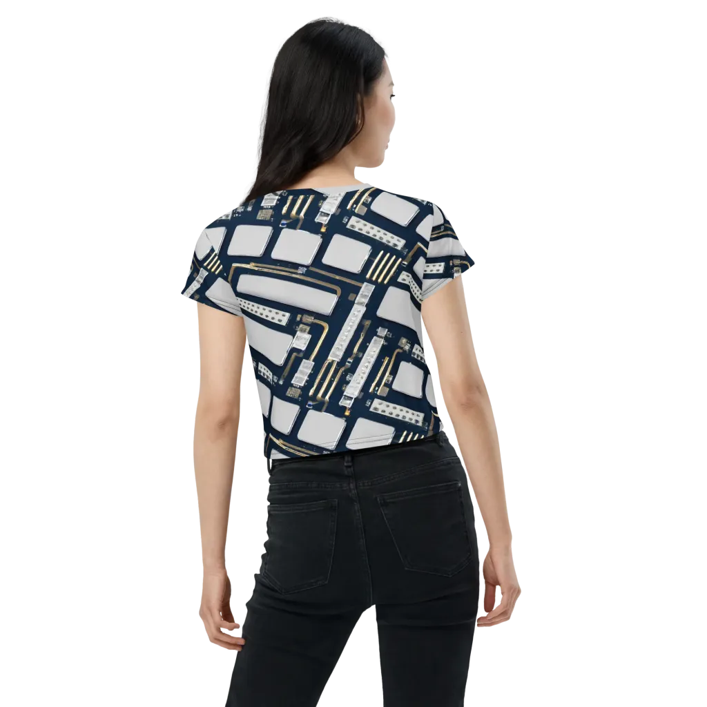 Aurum Interface on Crop Tee — Back