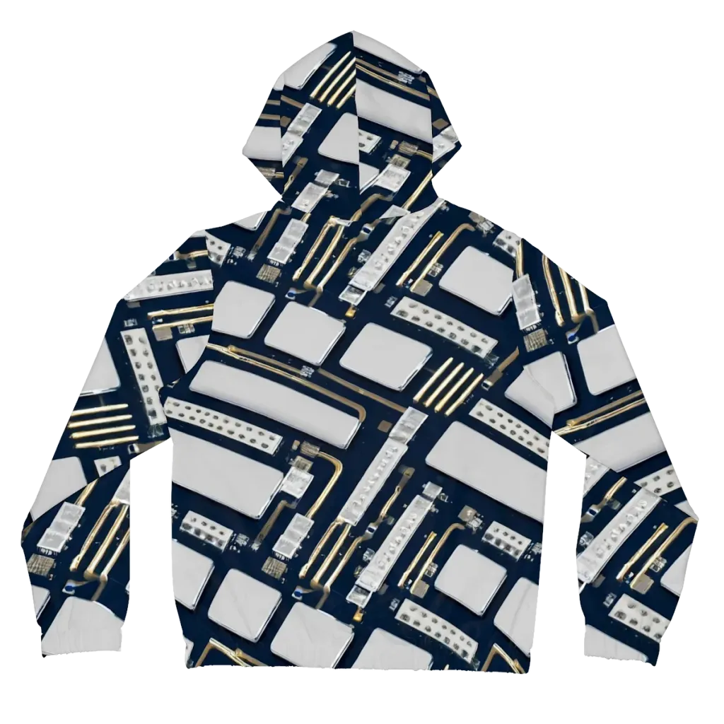 Aurum Interface on Women's Full-Zip Hoodie — Back