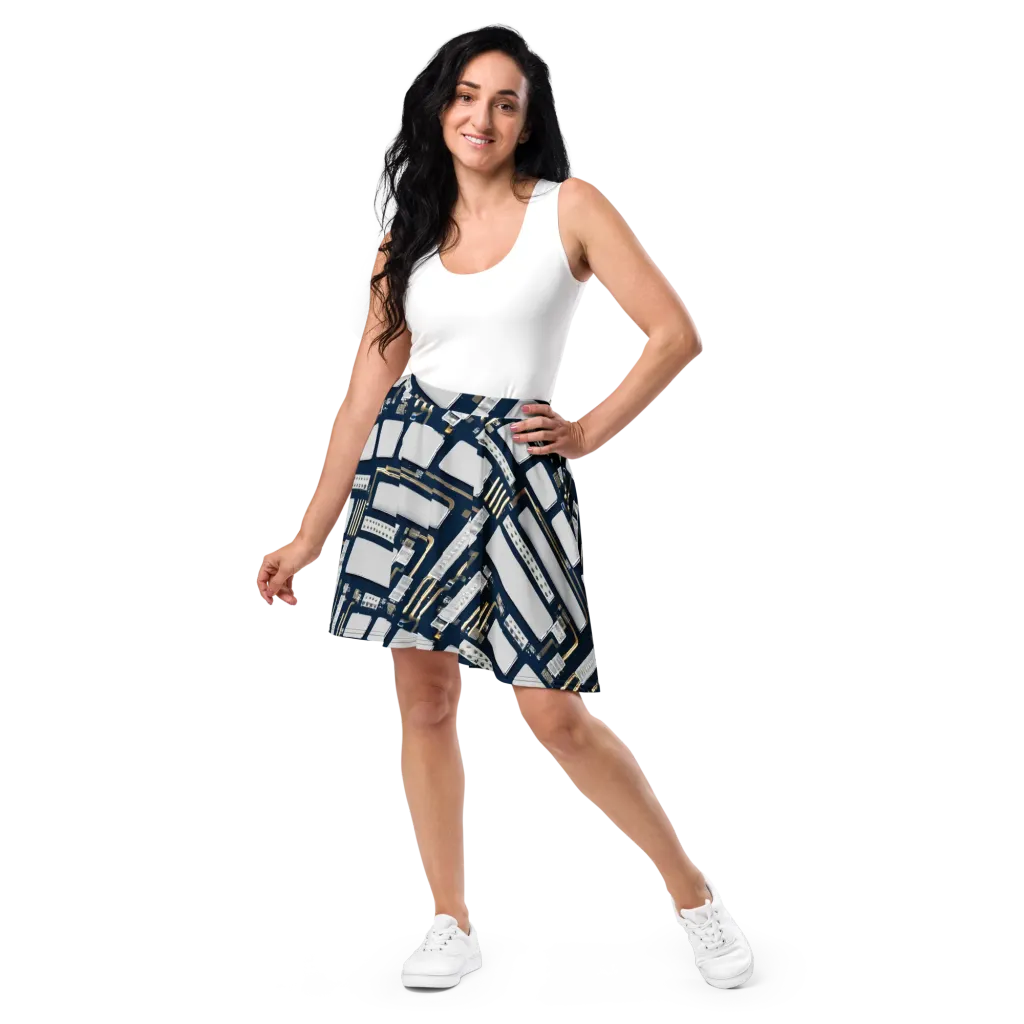 Aurum Interface on Skater Skirt — Front