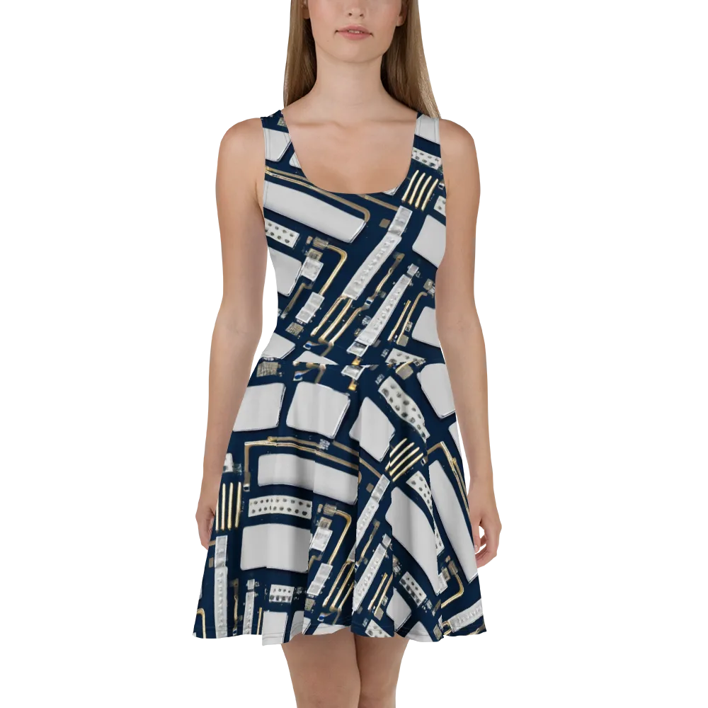 Aurum Interface on Skater Dress — Front