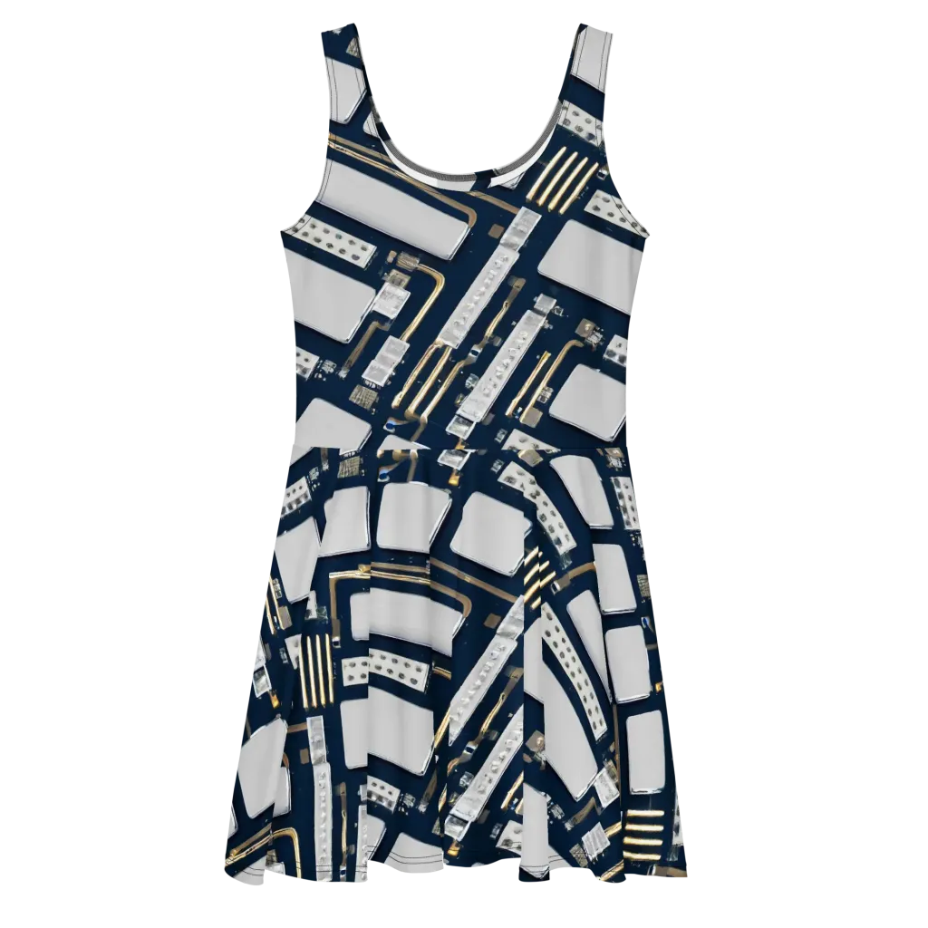 Aurum Interface on Skater Dress — Front
