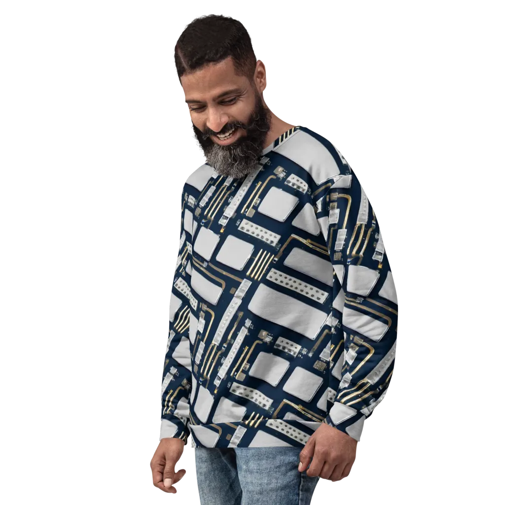 Aurum Interface on Sweatshirt — Left Front