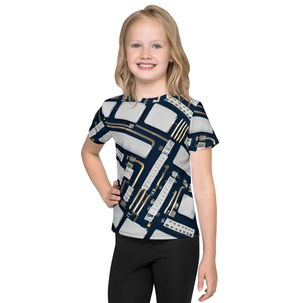 Aurum Interface on Kids Crew Neck T-Shirt — Front