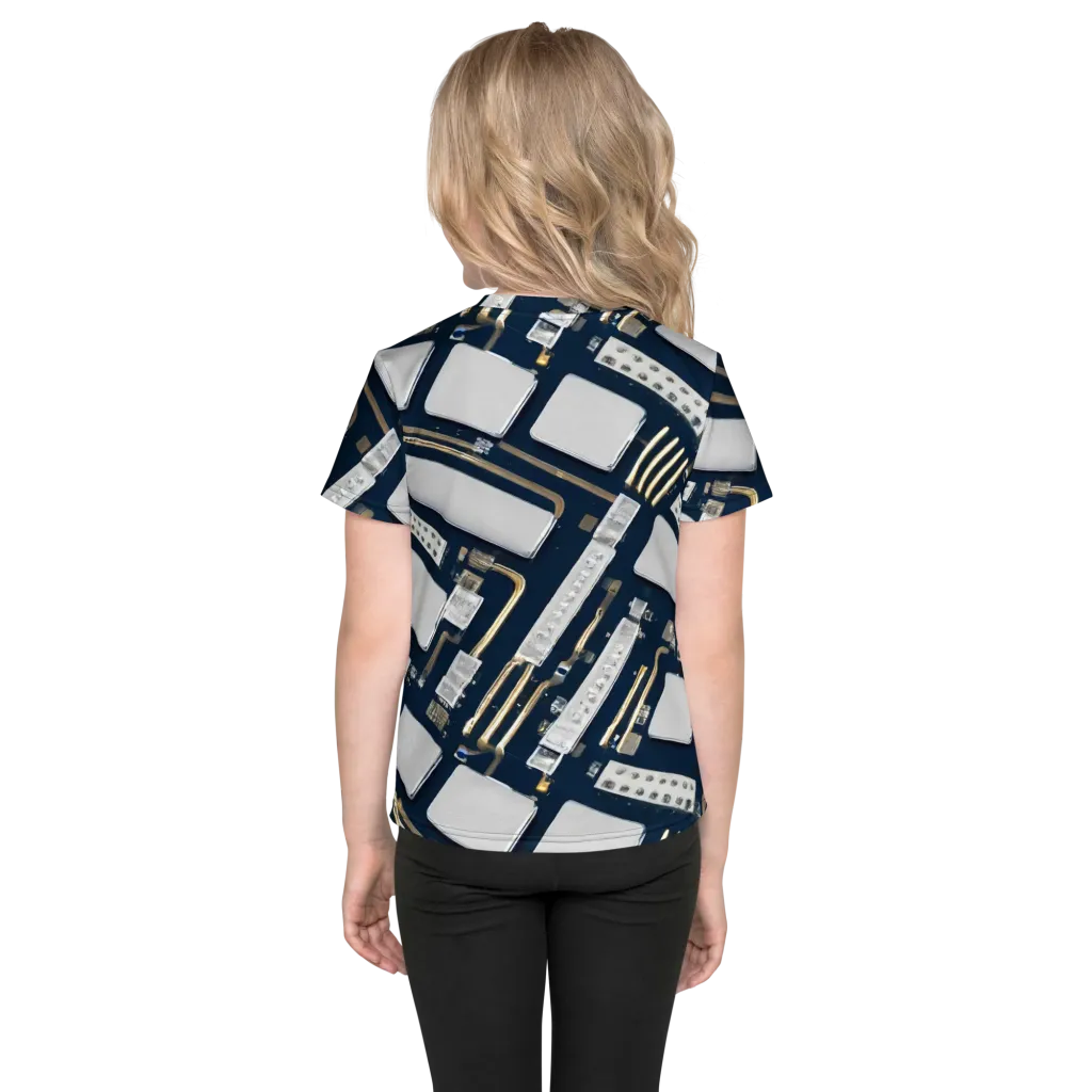 Aurum Interface on Kids Crew Neck T-Shirt — Back