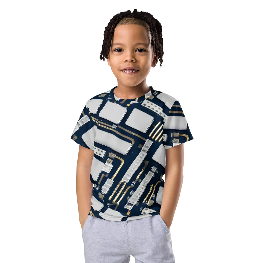 Aurum Interface on Kids Crew Neck T-Shirt — Front