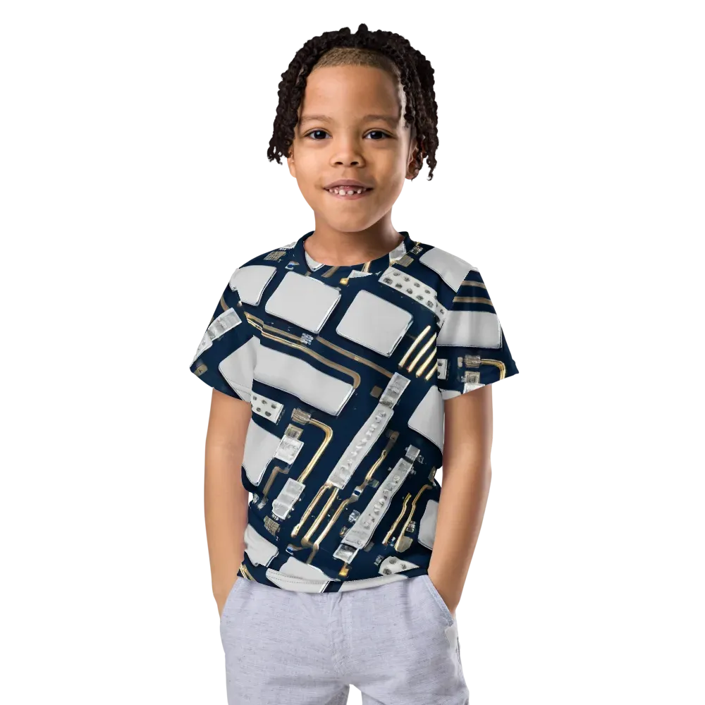 Aurum Interface on Kids Crew Neck T-Shirt — Front