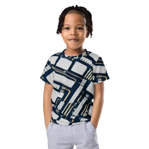 Aurum Interface on a Kids Crew Neck T-Shirt