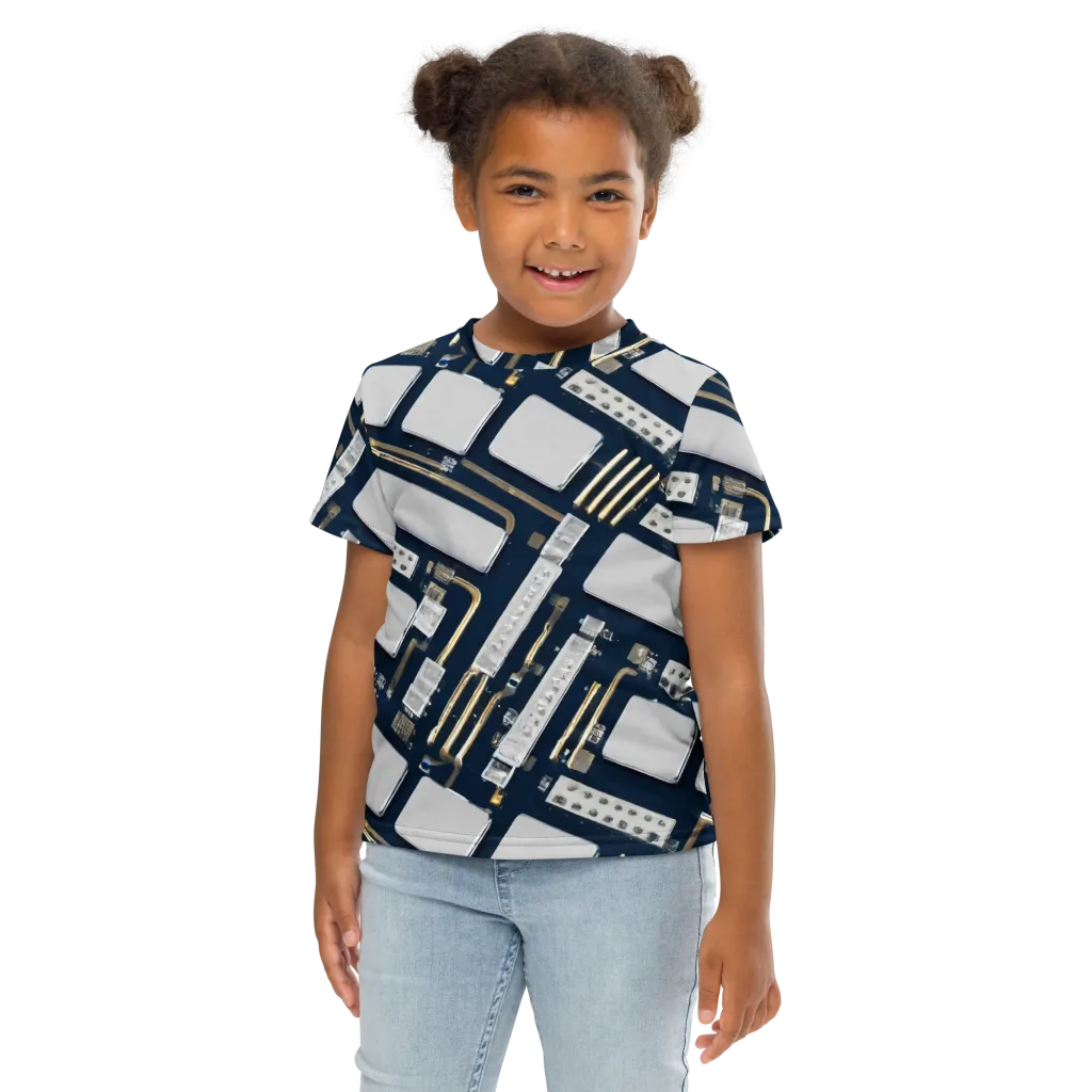 Aurum Interface on Kids Crew Neck T-Shirt — Front
