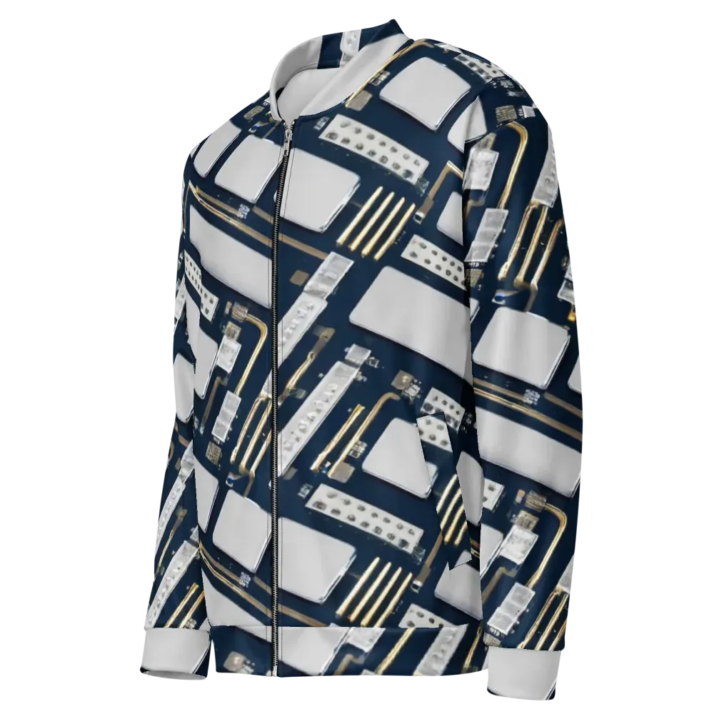 Aurum Interface on Bomber Jacket — Left Front