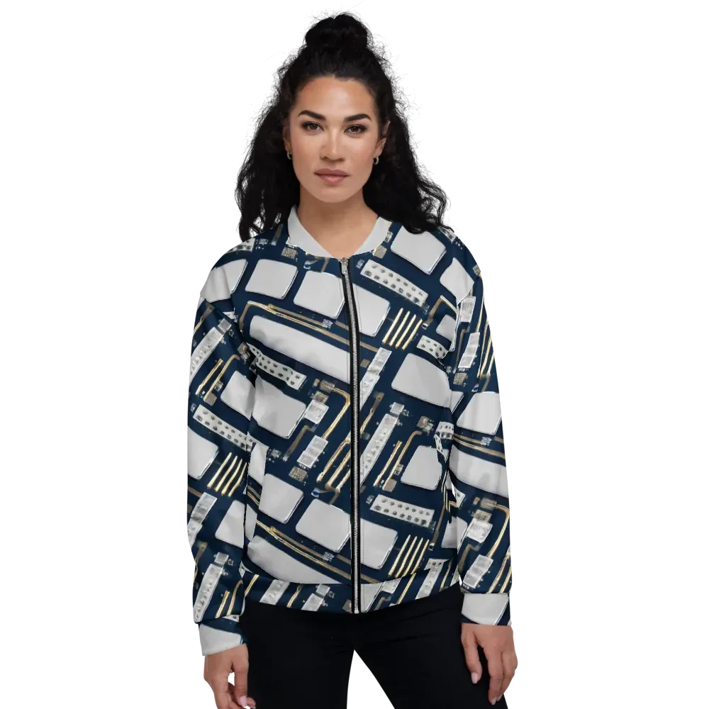 Aurum Interface on Bomber Jacket — Front