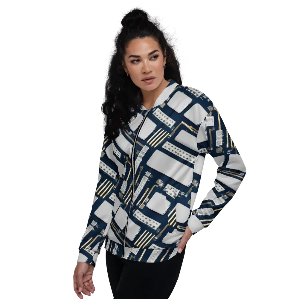 Aurum Interface on Bomber Jacket — Left