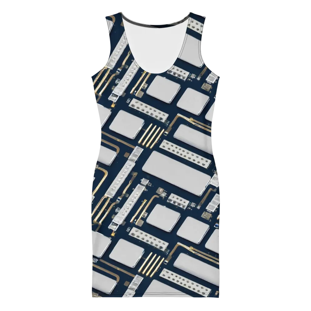 Aurum Interface on Bodycon Dress — Front