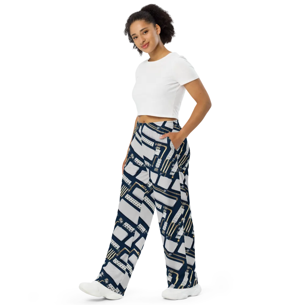 Aurum Interface on Wide-Leg Pants — Left Front