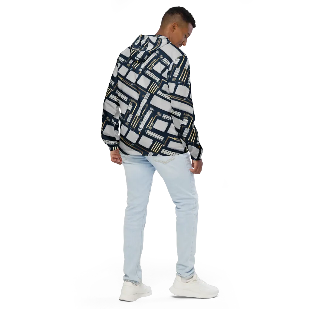 Aurum Interface on Men's Windbreaker — Back