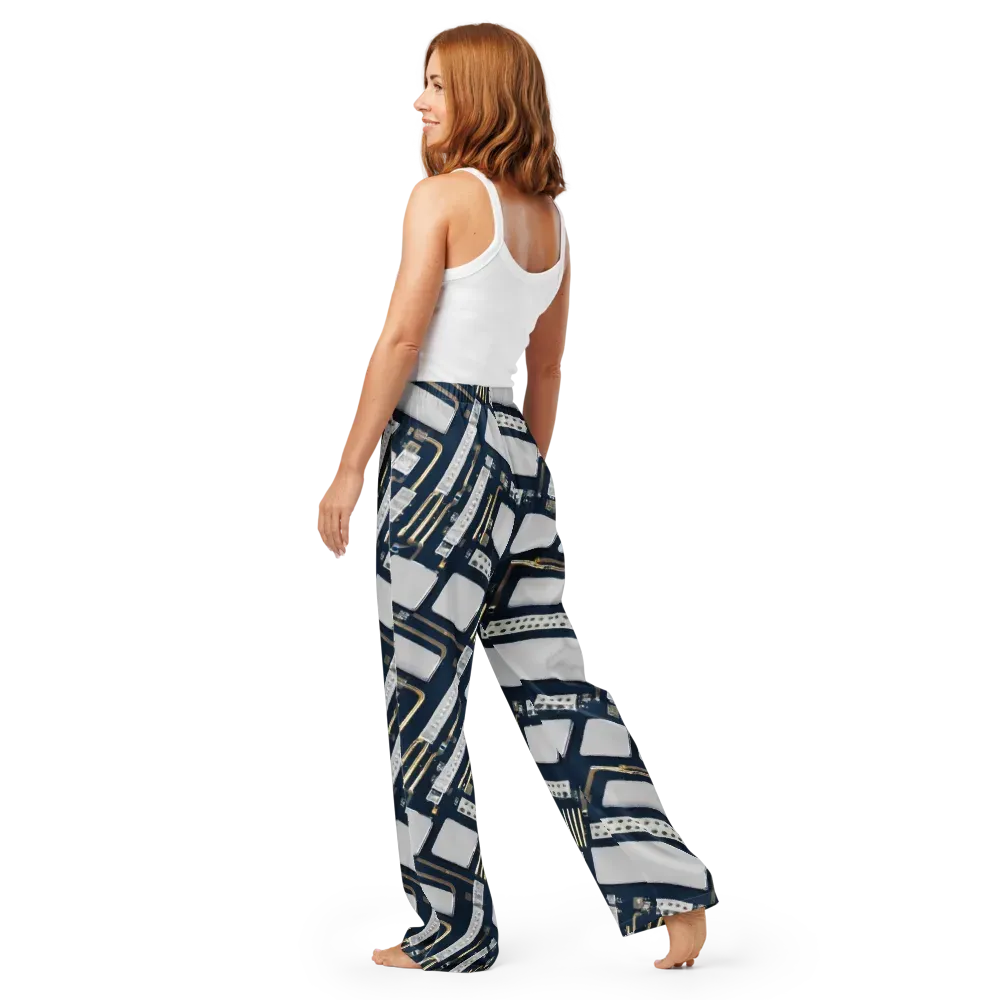 Aurum Interface on Women's Pajama Pants — Back