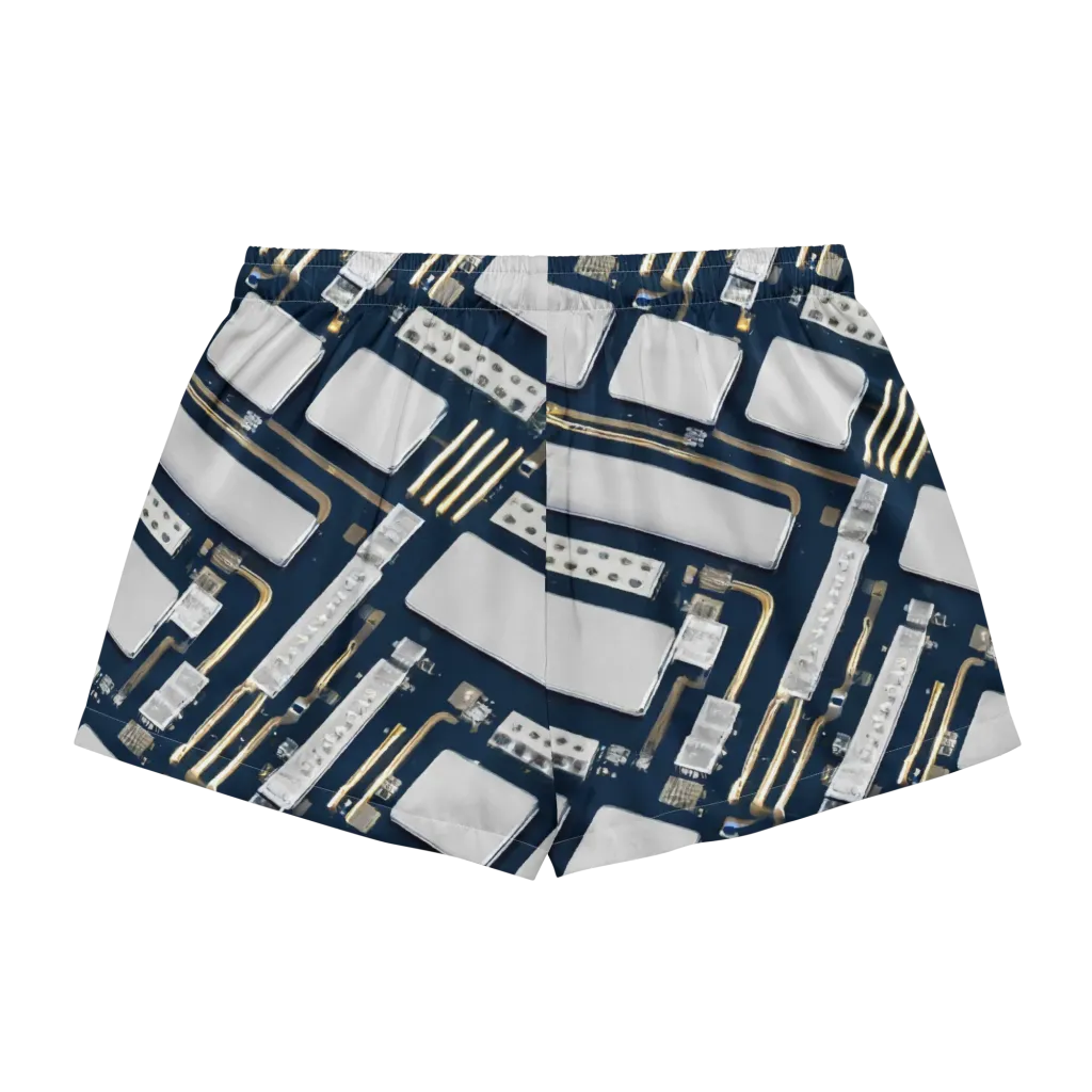Aurum Interface on Women's Pajama Shorts — Back