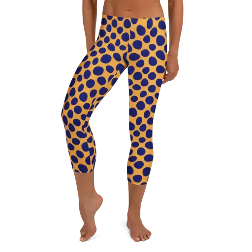 Cobalt Safari on a Capri Leggings