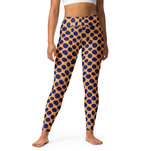 Cobalt Safari on a Yoga Leggings