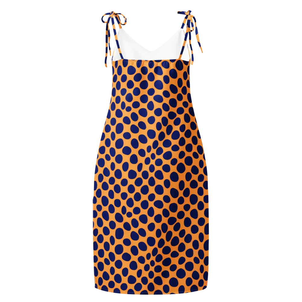 Cobalt Safari on Slip Dress — Back