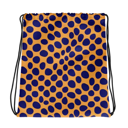 Cobalt Safari on a Drawstring Bag