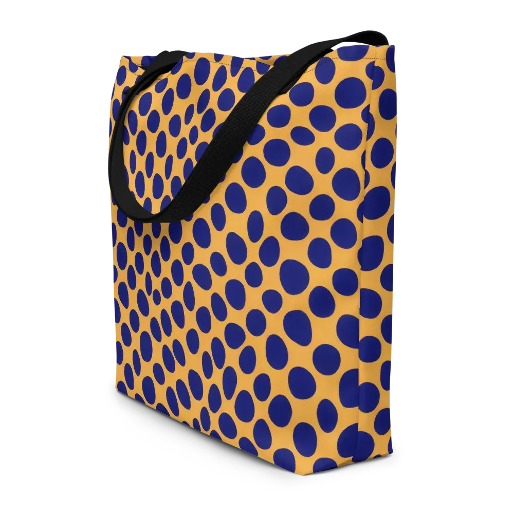 Cobalt Safari on Large Tote Bag W/ Pocket — Front
