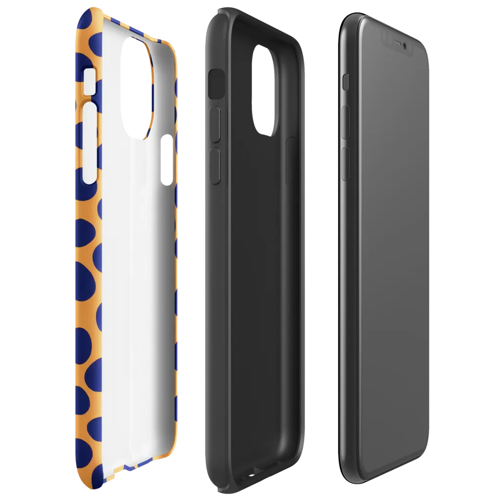Cobalt Safari on Tough Case for iPhone® — Right