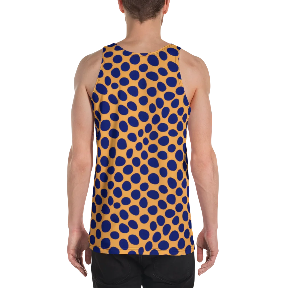 Cobalt Safari on Men's Tank Top — Back