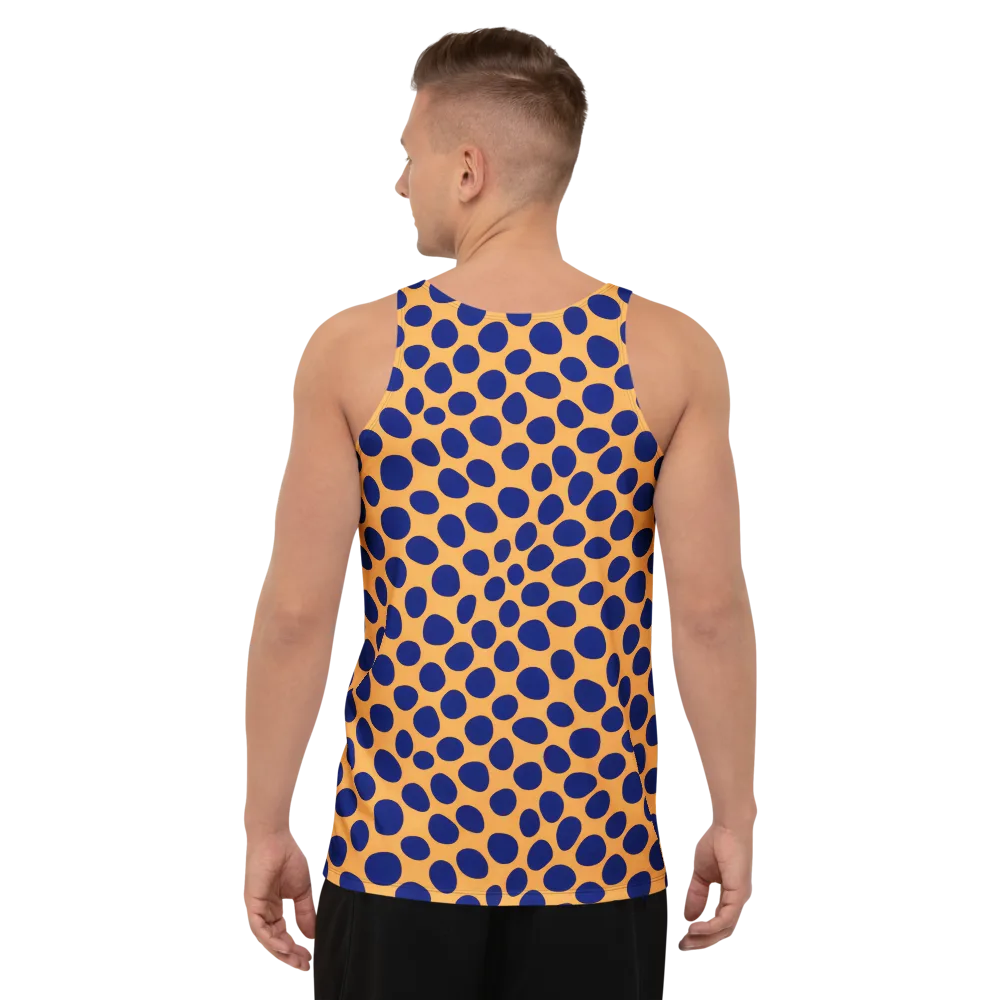 Cobalt Safari on Men's Tank Top — Back