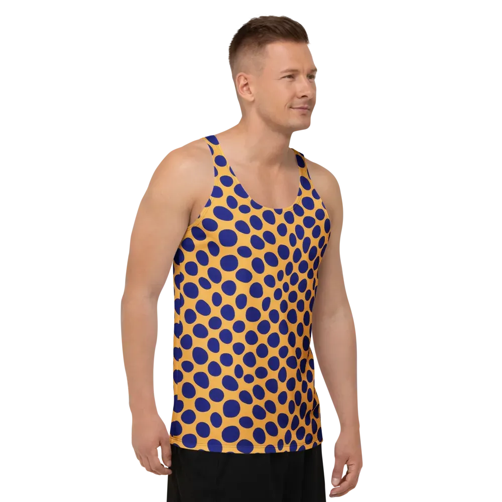 Cobalt Safari on Men's Tank Top — Right Front