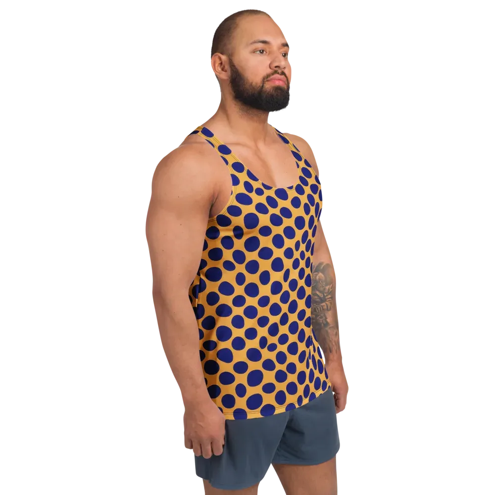 Cobalt Safari on Men's Tank Top — Right Front