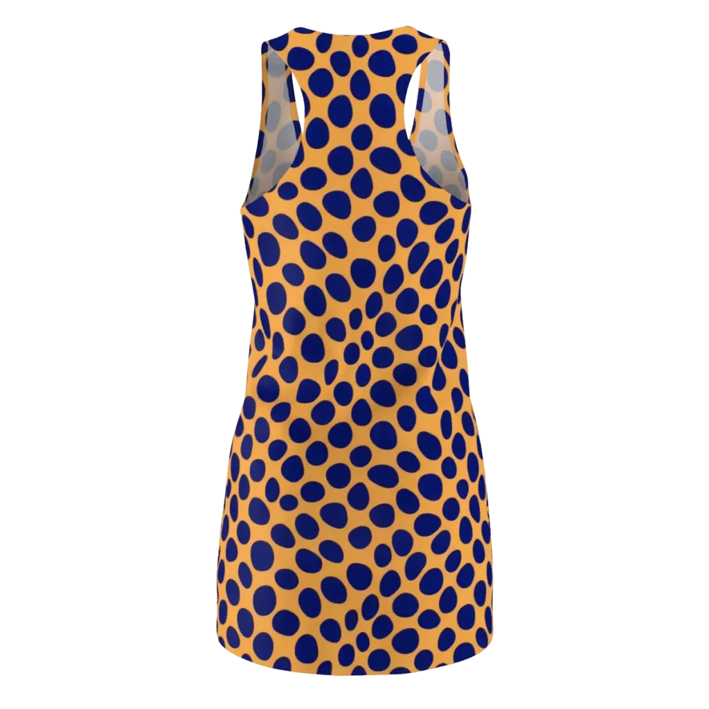 Cobalt Safari on Racerback Dress — Back