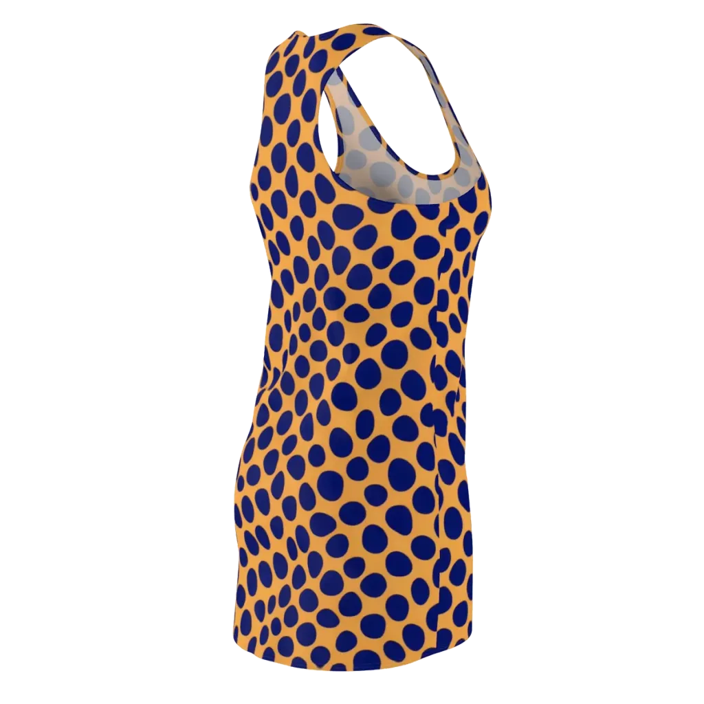 Cobalt Safari on Racerback Dress — Back Side