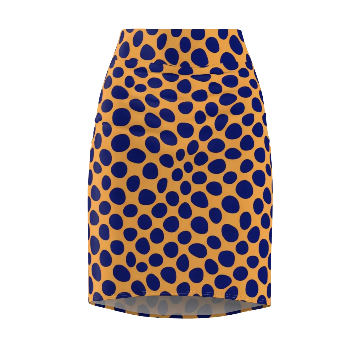 Cobalt Safari on Pencil Skirt — Front