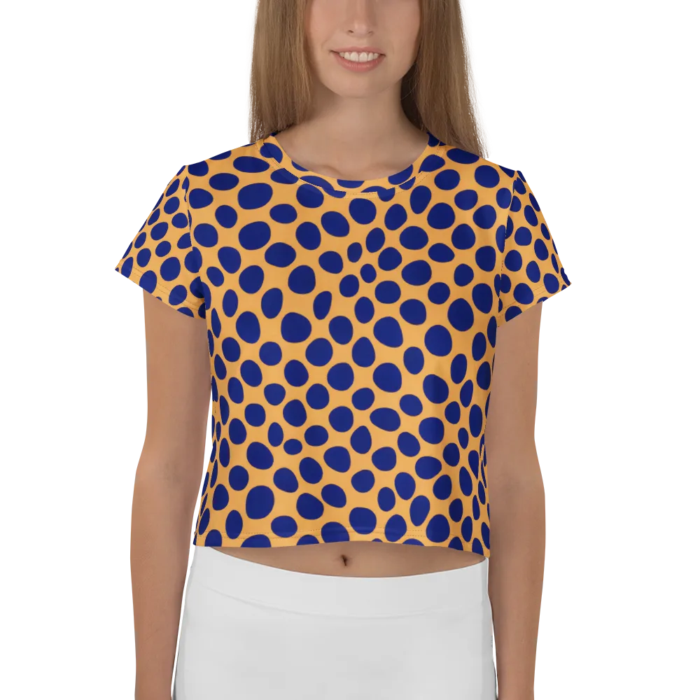 Cobalt Safari on Crop Tee — Front