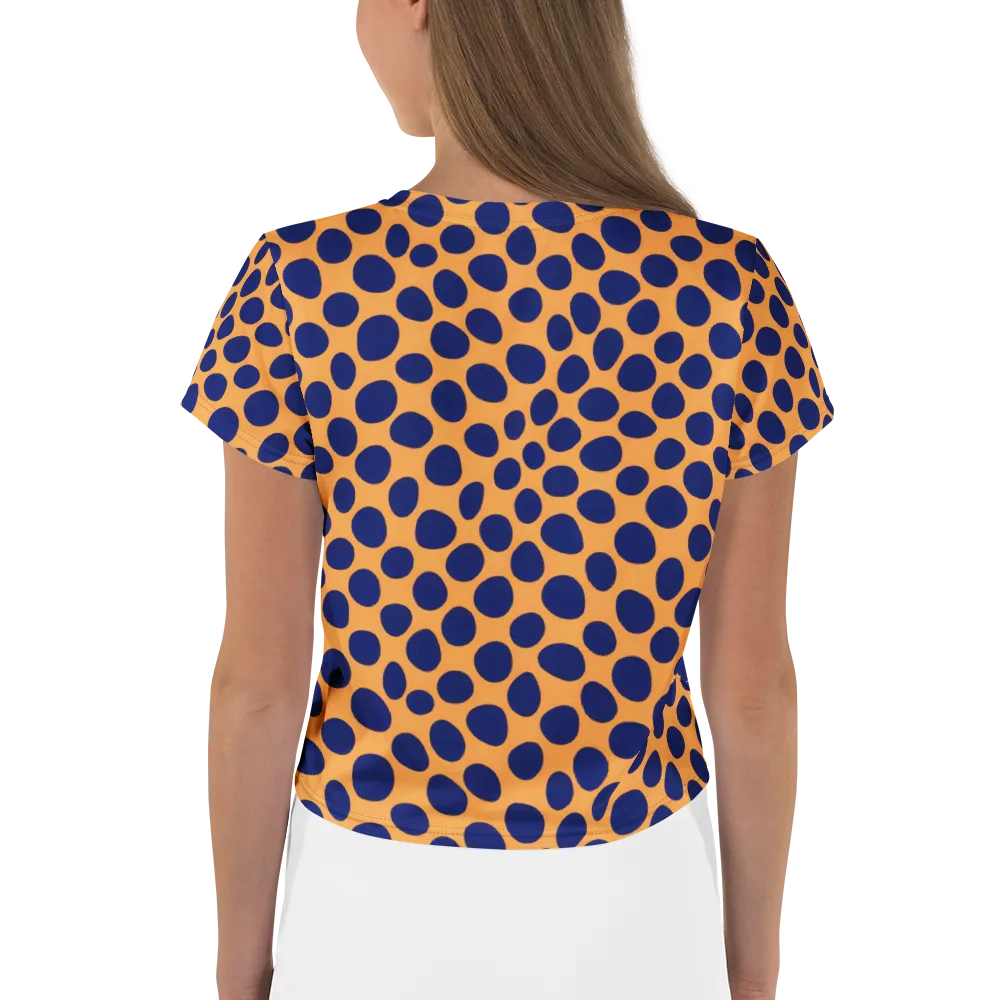 Cobalt Safari on Crop Tee — Back